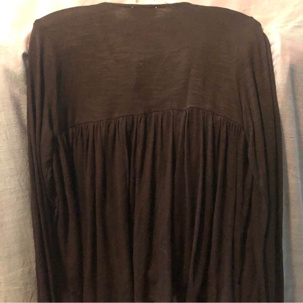 Neiman Marcus boho tie front cardigan - Picture 10 of 12
